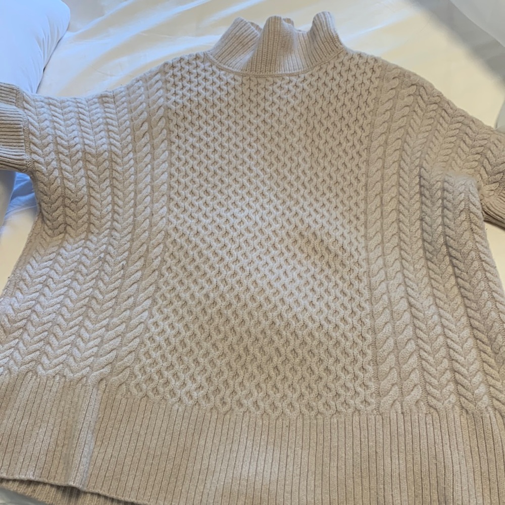 AYR Le Square sweater in tan size M